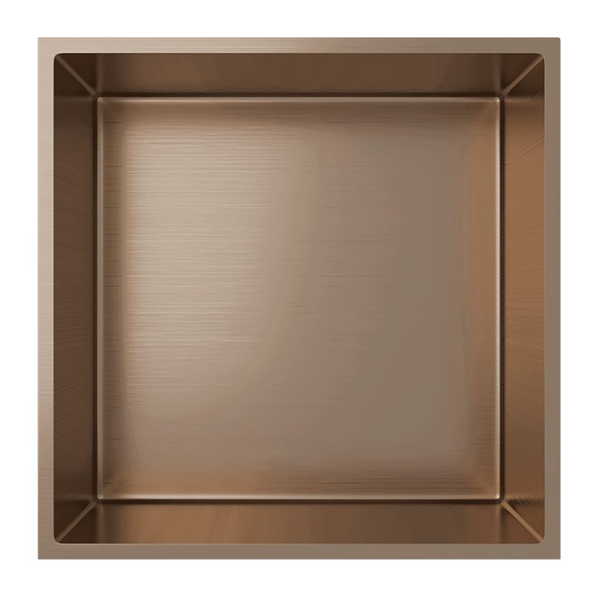 Aloni inbouwnis Geborsteld koper 30x30 #kleur_geborsteld-koper