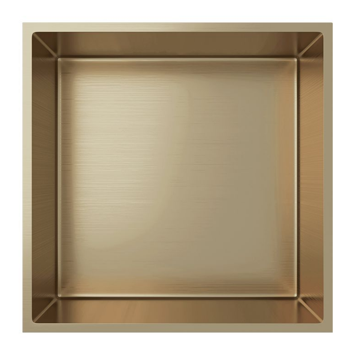 Aloni inbouwnis Geborsteld goud 30x30 #kleur_geborsteld-goud