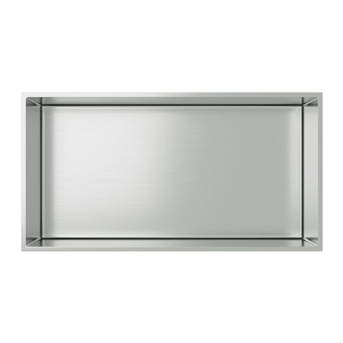 Aloni inbouwnis Geborsteld RVS 30x60 #kleur_geborsteld-rvs