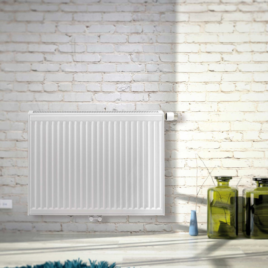 Stelrad Novello Paneelradiator - T22 - 8 Aansluitingen - 400X1800MM - 2241W - Glanzend WIT