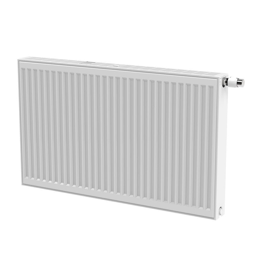 Stelrad Novello Paneelradiator - T22 - 8 Aansluitingen - 400X1800MM - 2241W - Glanzend WIT