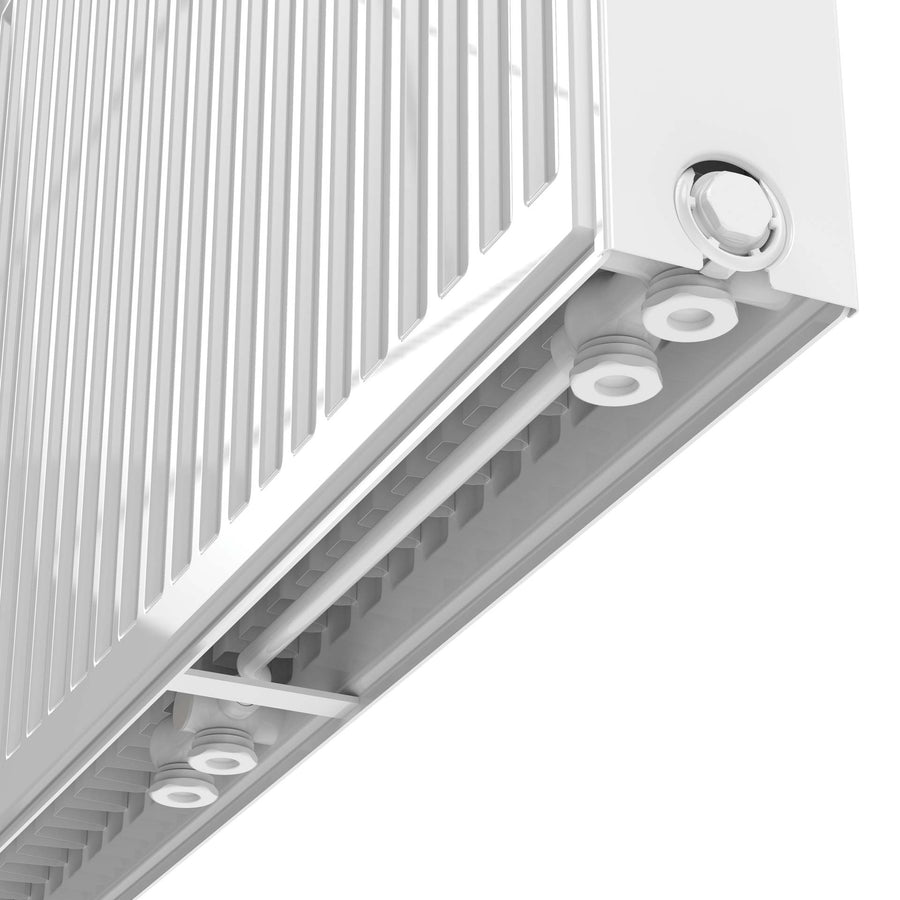 Stelrad Novello Paneelradiator - T22 - 8 Aansluitingen - 400X1800MM - 2241W - Glanzend WIT