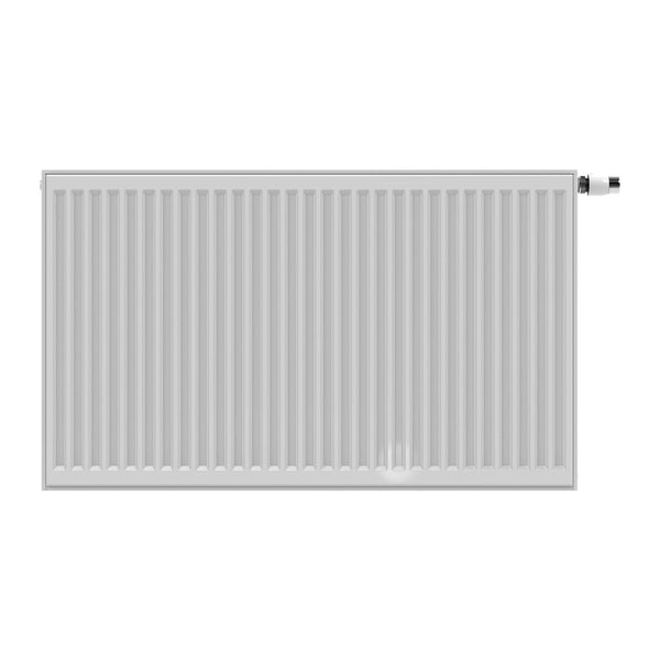 Stelrad Novello Paneelradiator - T22 - 8 Aansluitingen - 400 × 1800 mm - 2241W - Glanzend WIT