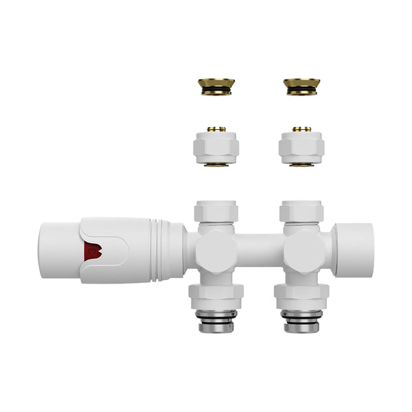 Belrad thermostatische middenaansluitkraan – Wit Mat