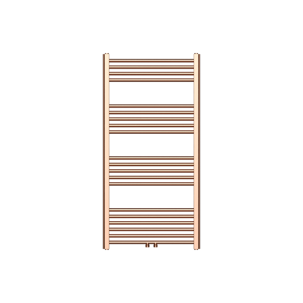 Belrad handdoekradiator – 1200 × 600 mm – 414 W – Koper Geborsteld