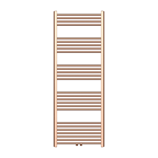 Belrad handdoekradiator – 1600 × 600 mm – 557 W – Koper Geborsteld