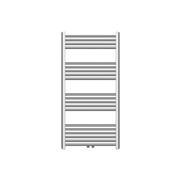 Belrad handdoekradiator – 1200 × 600 mm – 414 W – RVS Geborsteld