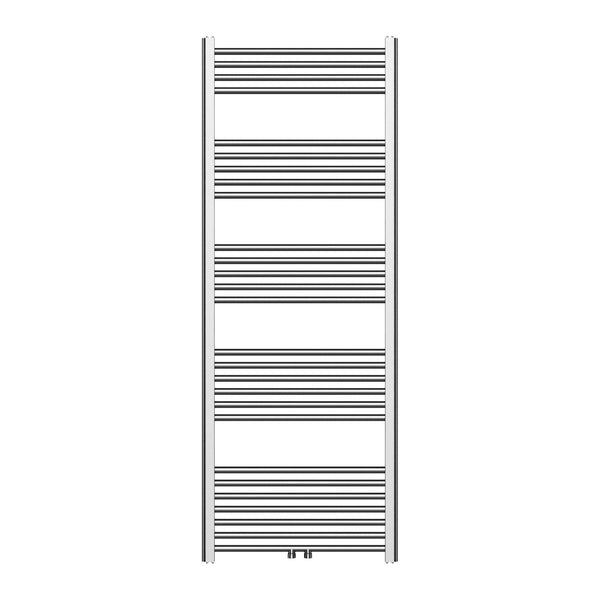 Belrad handdoekradiator – 1600 × 600 mm – 557 W – RVS Geborsteld