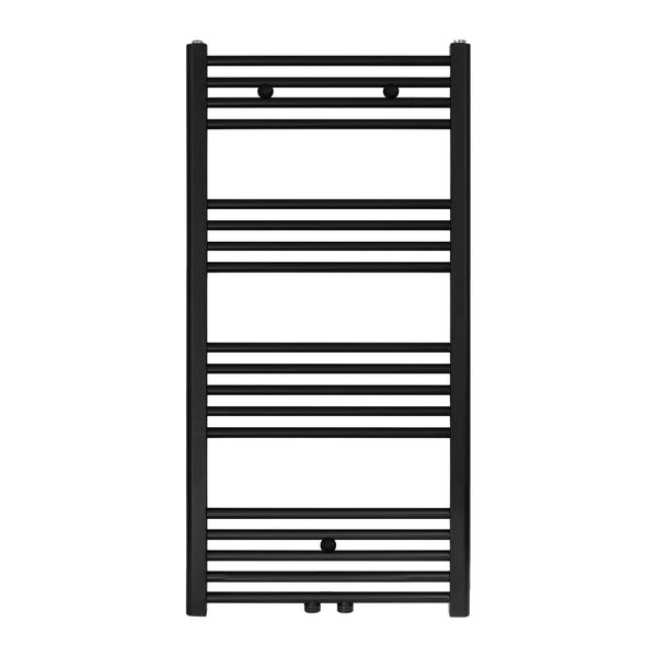 Belrad handdoekradiator – 1100 × 600 mm – 558 W – Zwart Mat