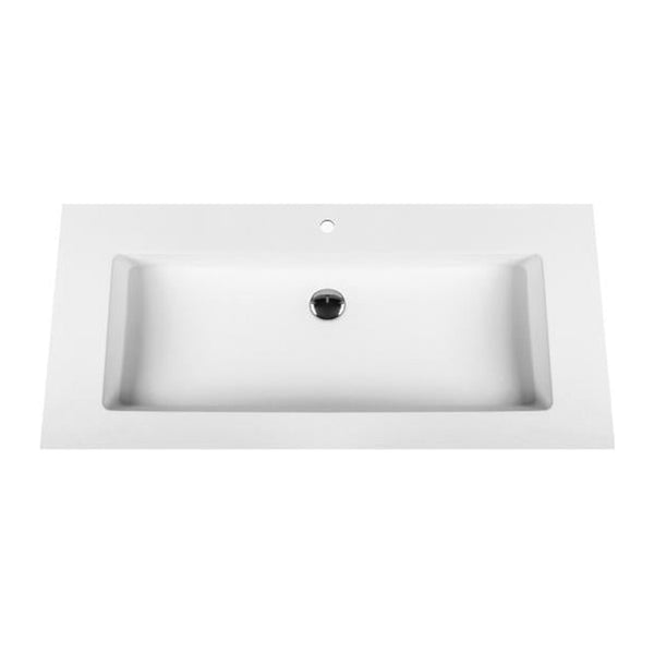 Aloni Solid Surface Wastafel (100 cm) - Wit