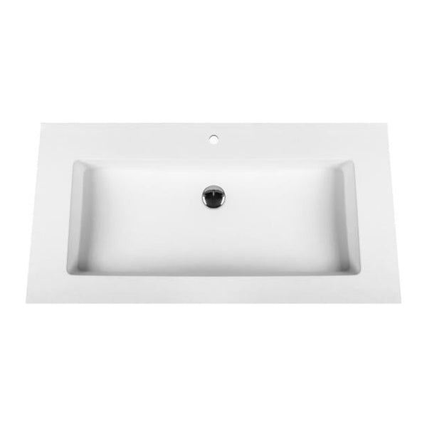 Aloni Solid Surface Wastafel (80 cm) - Wit