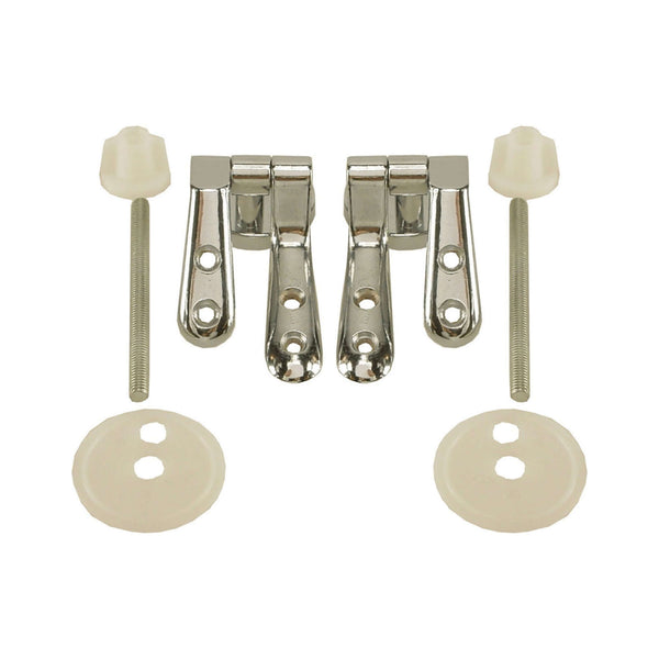 bevestigingset WC zitting hout chroom