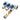 "Verdeler met Bolkraan MV-1"" 3X16 Blauw"