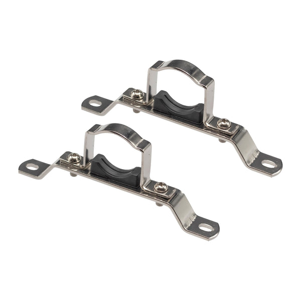 Belrad Enkele Ophangbeugel voor Verdeler Messing Vernikkeld 1" 2STS/set