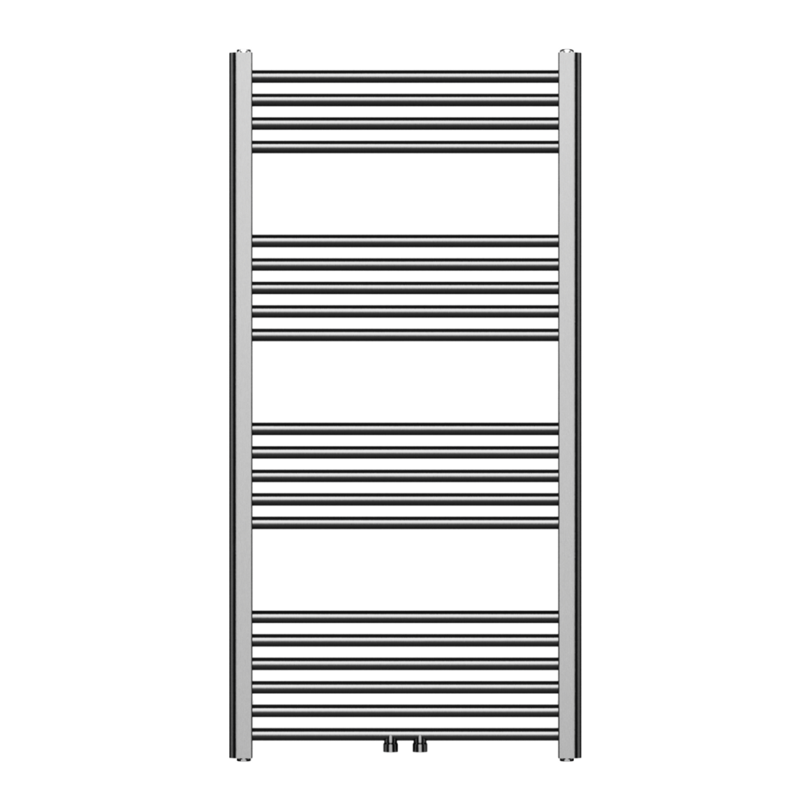 BELRAD Badkamer Radiator Gunmetal Grijs – Middenaansluiting