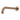 Caral baduitloop rond 25 cm 1/2'' geborsteld brons koper PVD