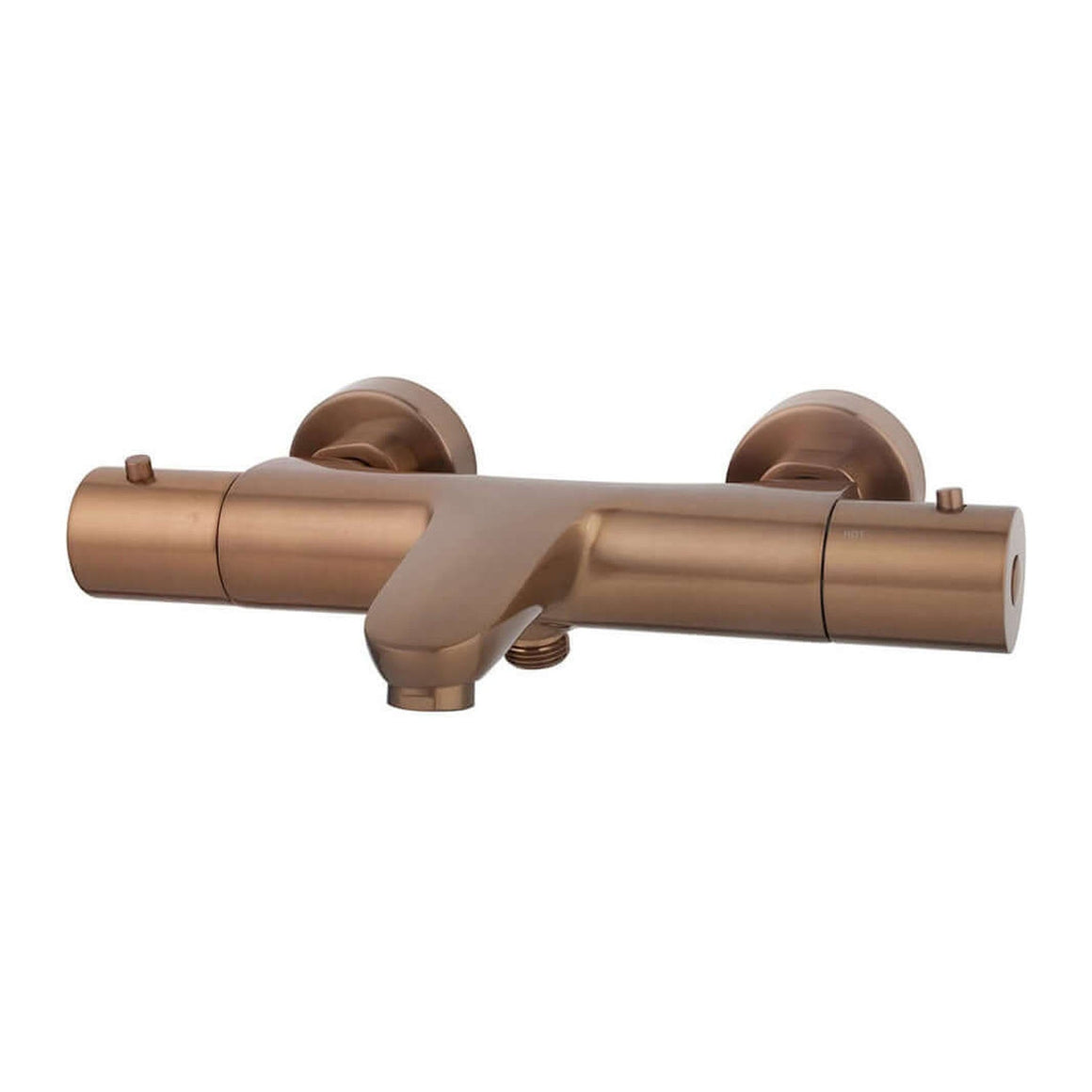 Caral thermostatische badmengkraan geborsteld brons koper PVD