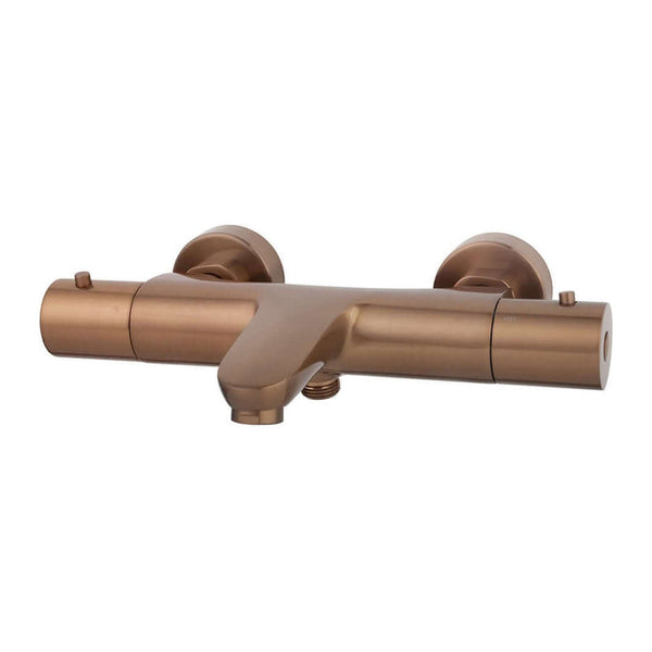 Caral thermostatische Badarmatur gebürstetes Bronze Kupfer PVD