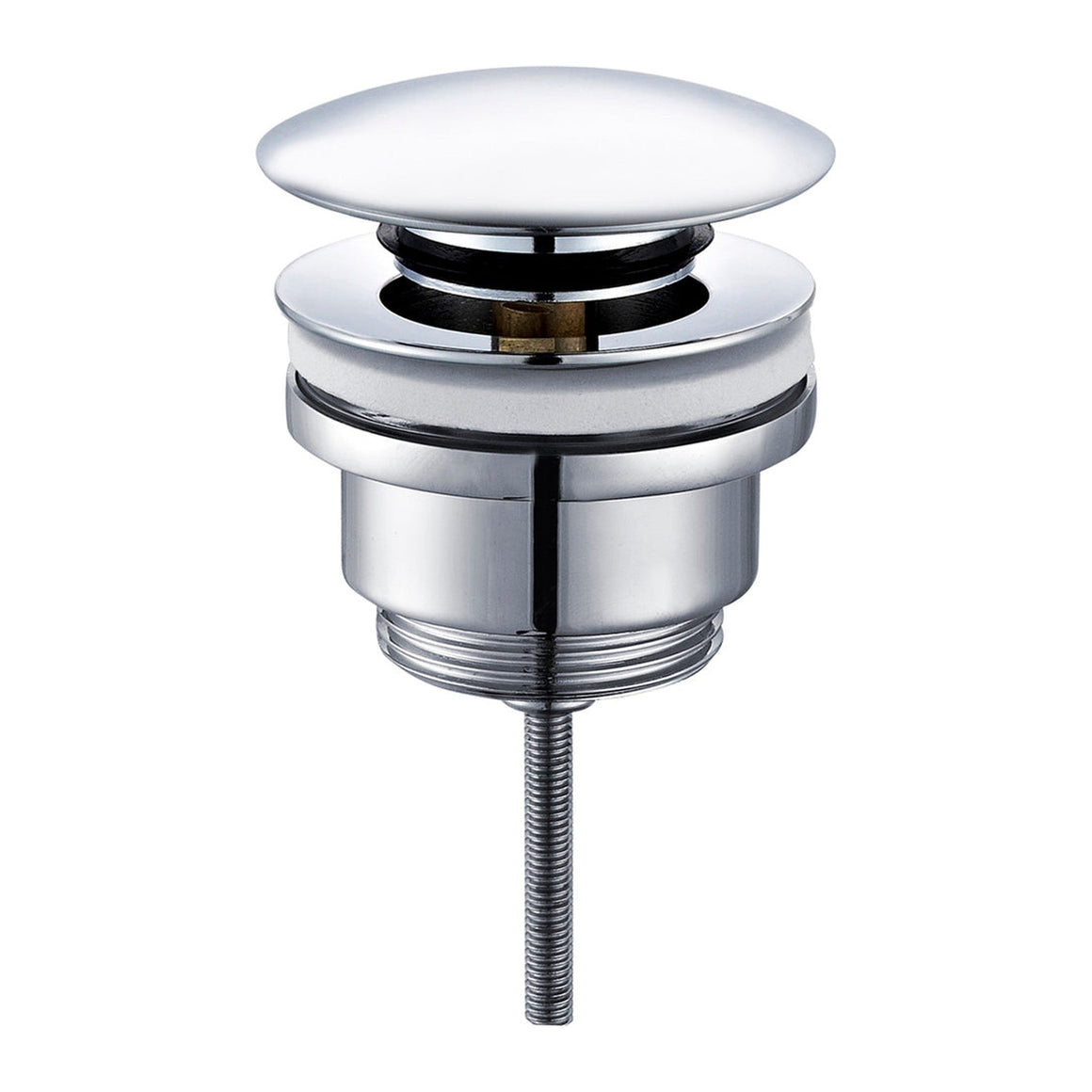 Aloni clickwaste push-up afvoerplug chroom uit complete set