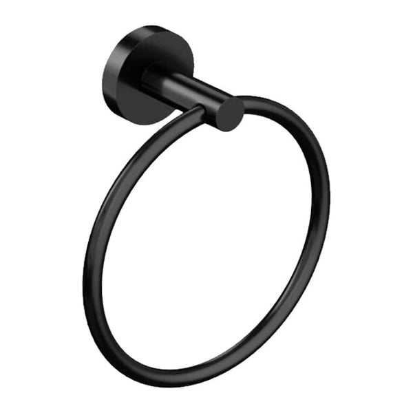 Aloni handdoekring 16 cm - Mat Zwart