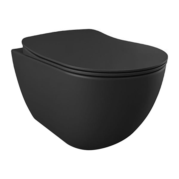 Creavit Design Ophang Wc Met Rvs Sproeier (Bidet), Mat Antraciet