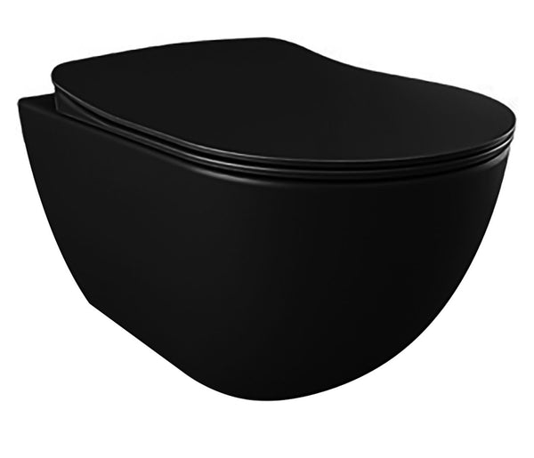 Creavit Design Ophang Wc - Mat Zwart