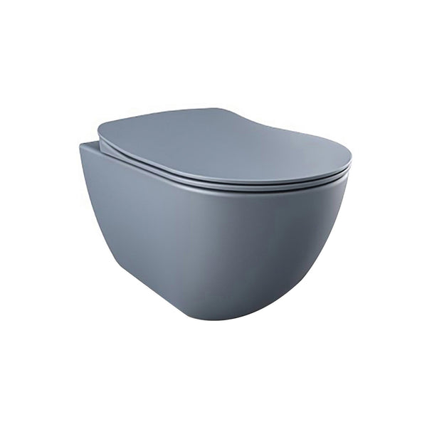 Creavit Free Hangtoilet Met Bidet  - Randloos - Zonder Zitting - Mat Basalt