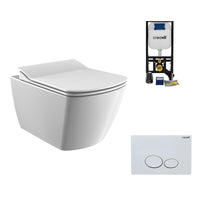 Creavit complete hangtoiletset elegant wit