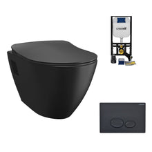 Creavit complete hangtoiletset met inbouwreservoir en bedieningsplaat