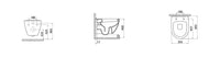 Creavit Terra TP325 hangtoilet technische tekening 355x502 mm