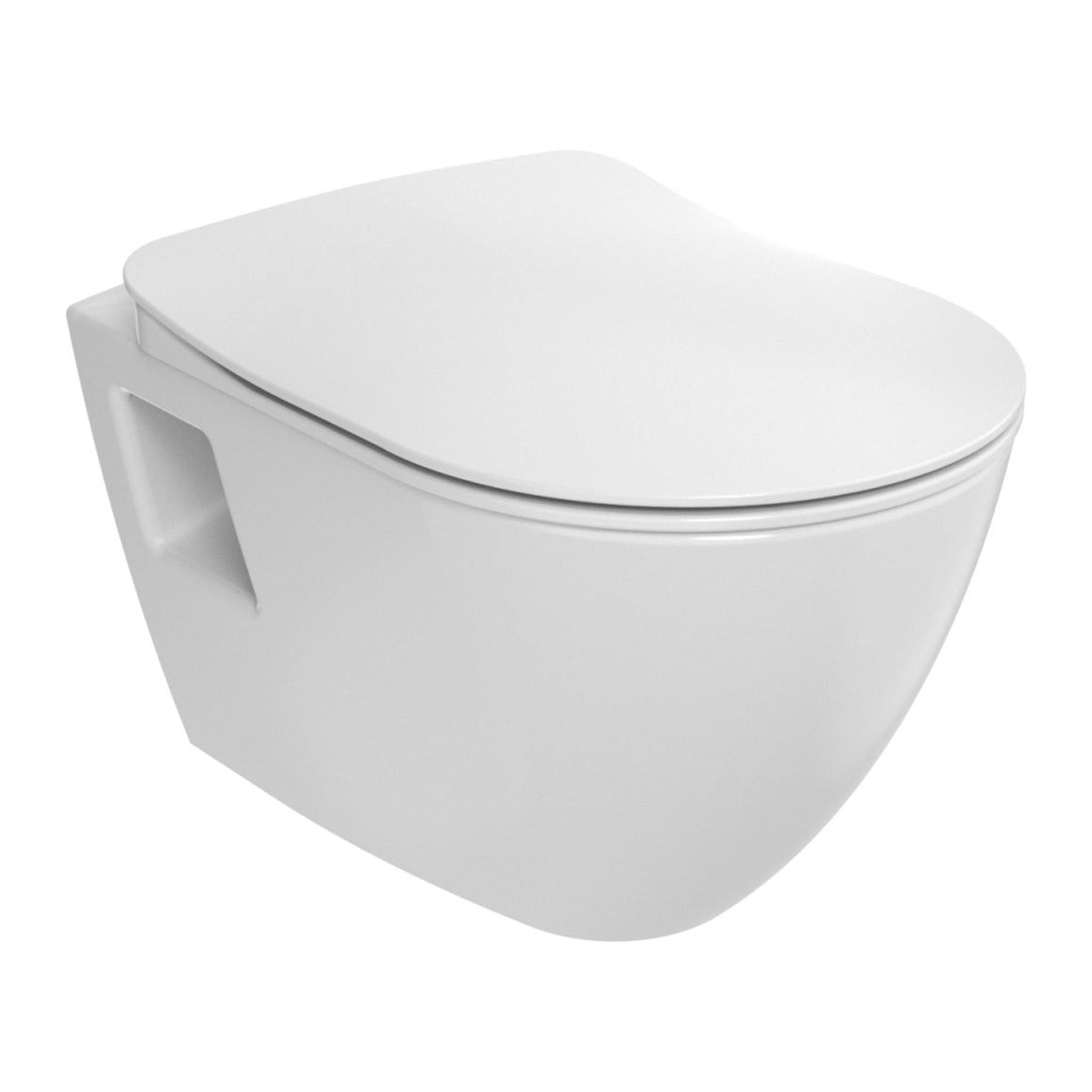 CREAVIT TERRA HANGTOILET  - ZONDER ZITTING - GLANZEND WIT