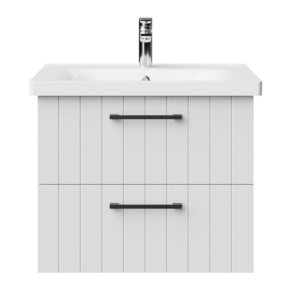 Creavit D10 Wastafelkast met 2 laden 60,6 cm - Wit