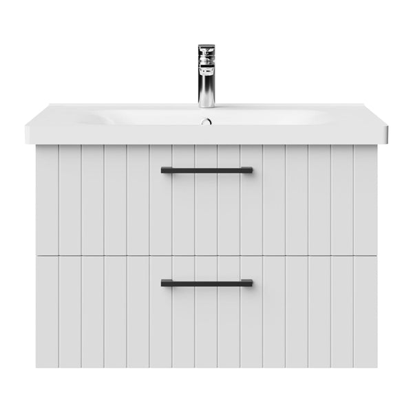 Creavit D10 Wastafelkast met 2 laden 80 cm - Wit