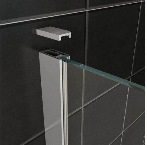 Wiesbaden Douchecabine met Draaideur en Zijwand 100x100 cm 8/10 mm Nano Coating Chroom