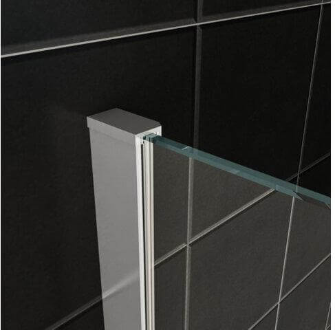 Wiesbaden Douchecabine met Draaideur en Zijwand 100x100 cm 8/10 mm Nano Coating Chroom