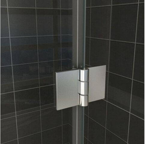 Wiesbaden douchecabine met draaideur en zijwand 140 cm 8 mm nano-coating chroom (verkrijgbaar in 5 maten)