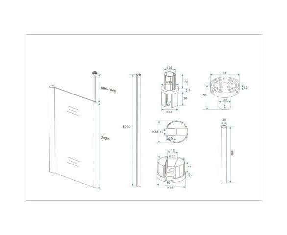 Wiesbaden Douchewand 10 mm | Wissen | Nanocoating | Inloopdouche (verkrijgbaar in alle maten)