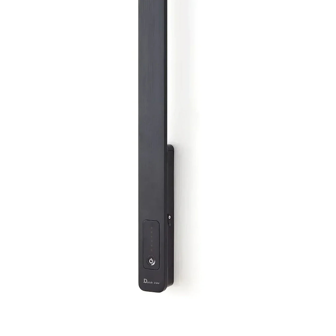 DutchLine DEV - Elektrische Handdoek Verwarmer - 29W - 1600*40*25mm – Mat zwart