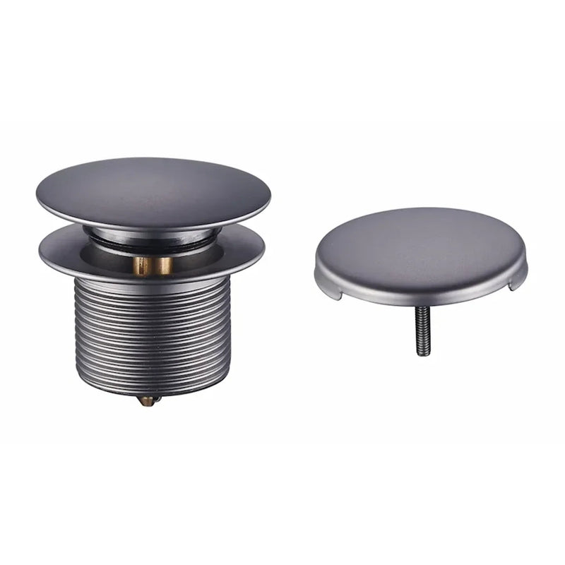 DutchLine Afvoerplug Met Overloop Voor Bad – Gunmetal