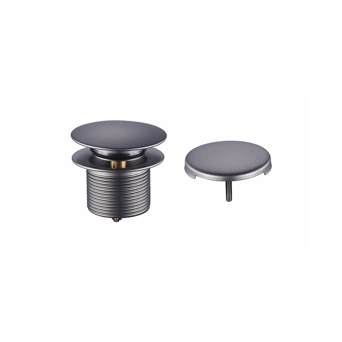 DutchLine Afvoerplug Met Overloop Voor Bad – Gunmetal
