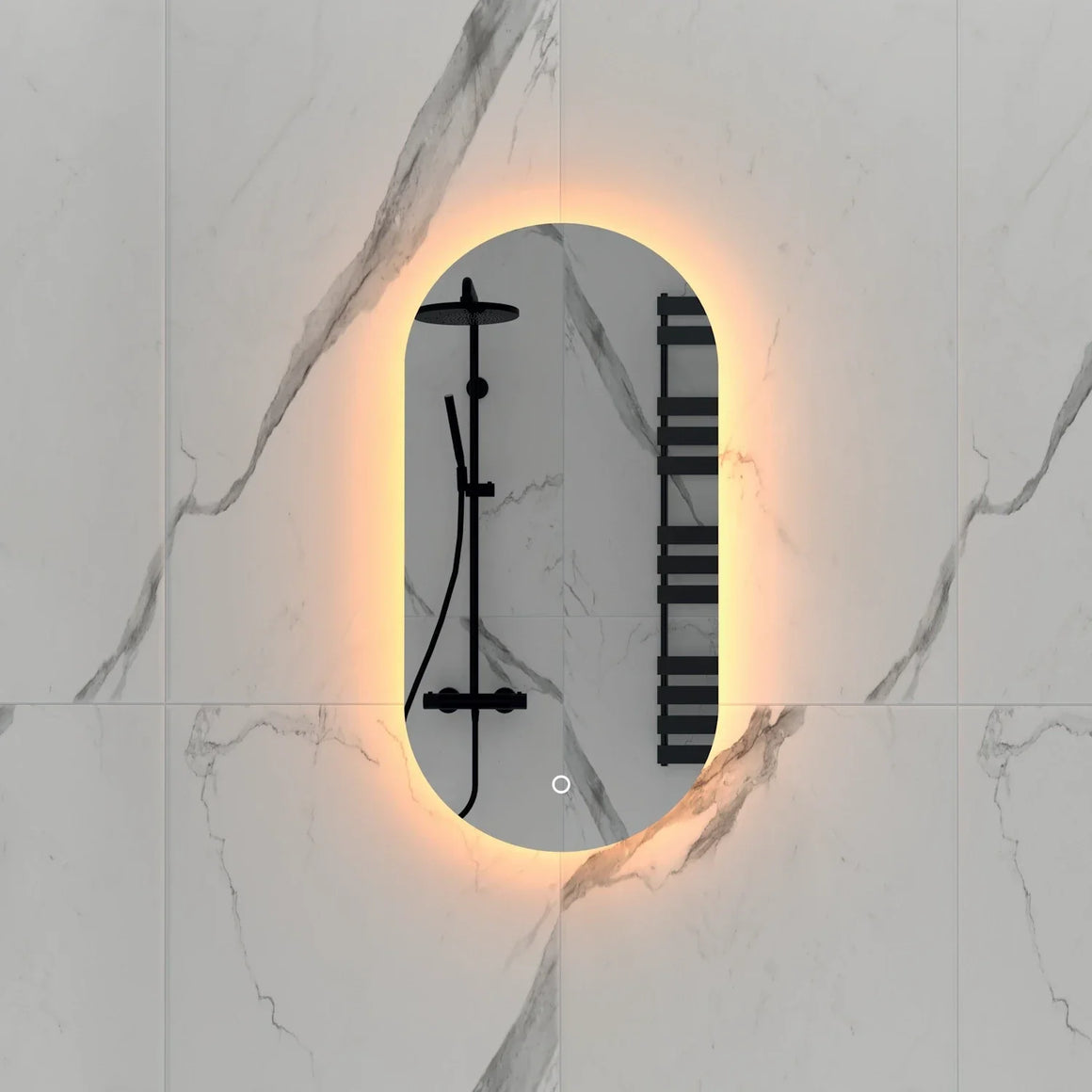 DutchLine Alura Ovaal Luxe Indirecte LED Spiegel - 35