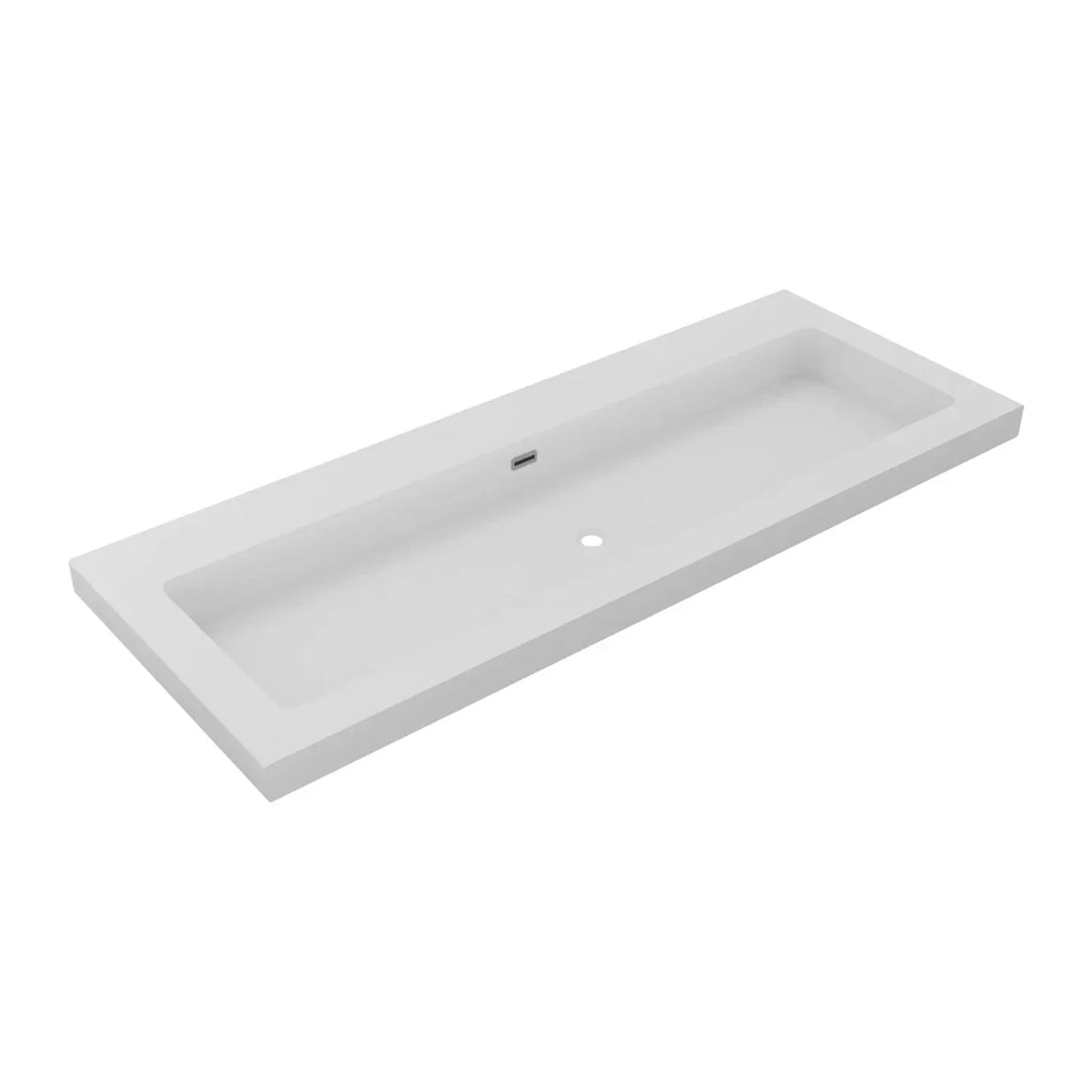 DutchLine Atlanta Wastafel 120 - Mat Wit - 0 Kraangaten