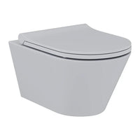 DutchLine Avva hangtoilet met bidet mat grijs productfoto