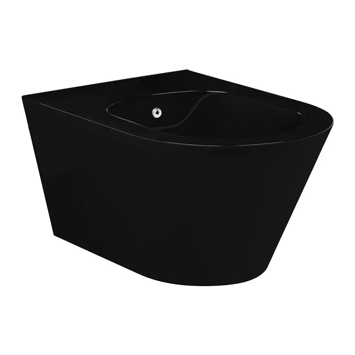 DutchLine Avva hangtoilet met bidet mat zwart productfoto 2