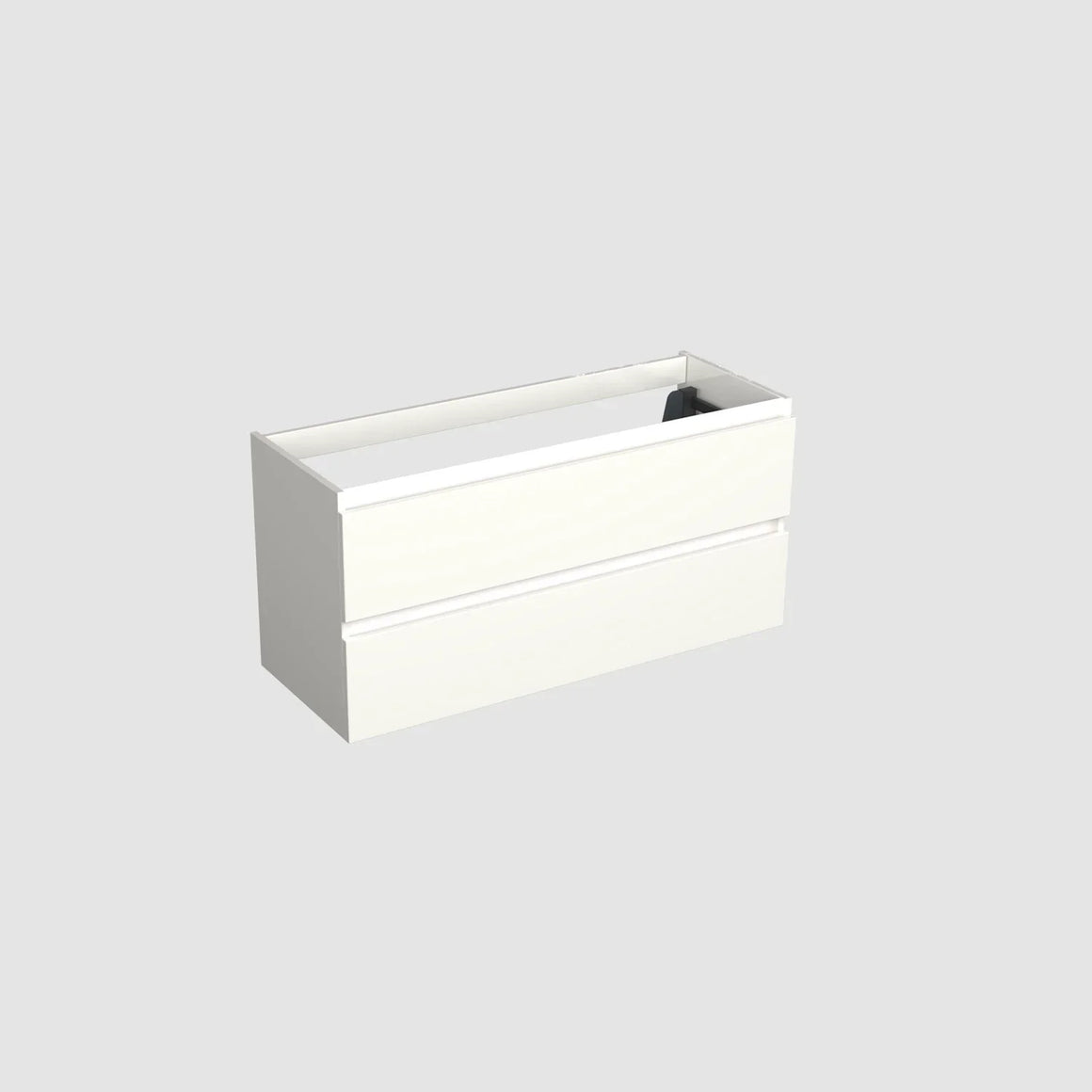Dutchline Badmeubel Onderkast - Glans Wit - 120x46cm - 2 Lades - 2 Uitsparingen