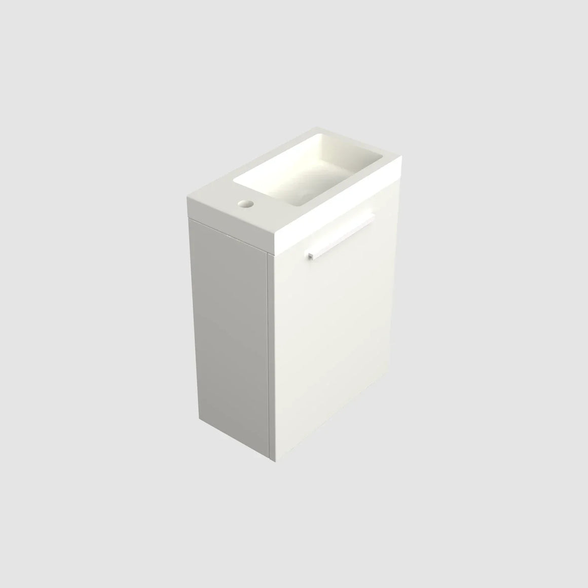 Dutchline Badmeubel Onderkast – Glans Wit – 36x18cm – 1 Deur (Links/Rechts)