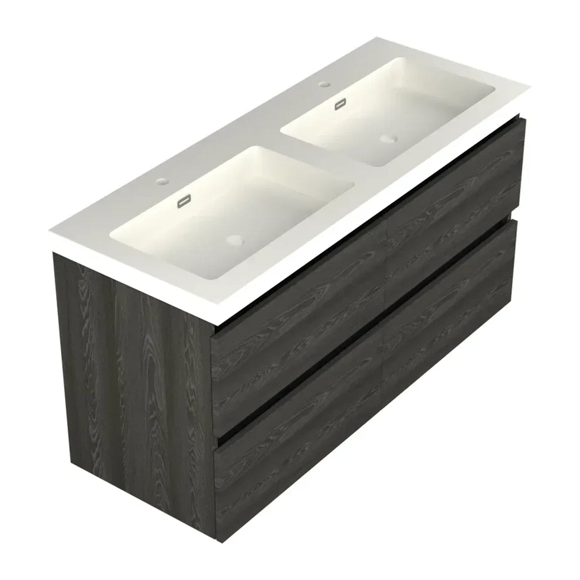 DutchLine Badmeubel Onderkast – Lumiere – 120x46cm – 4 Lades – 2 Uitsparingen