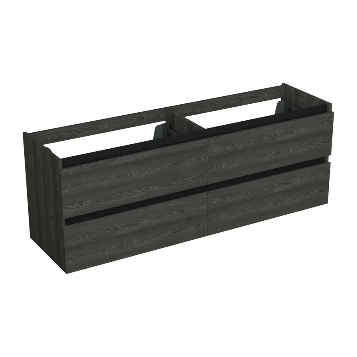 Dutchline Badmeubel Onderkast - Lumiere - 200x46cm - 4 Lades - 2 Uitsparingen
