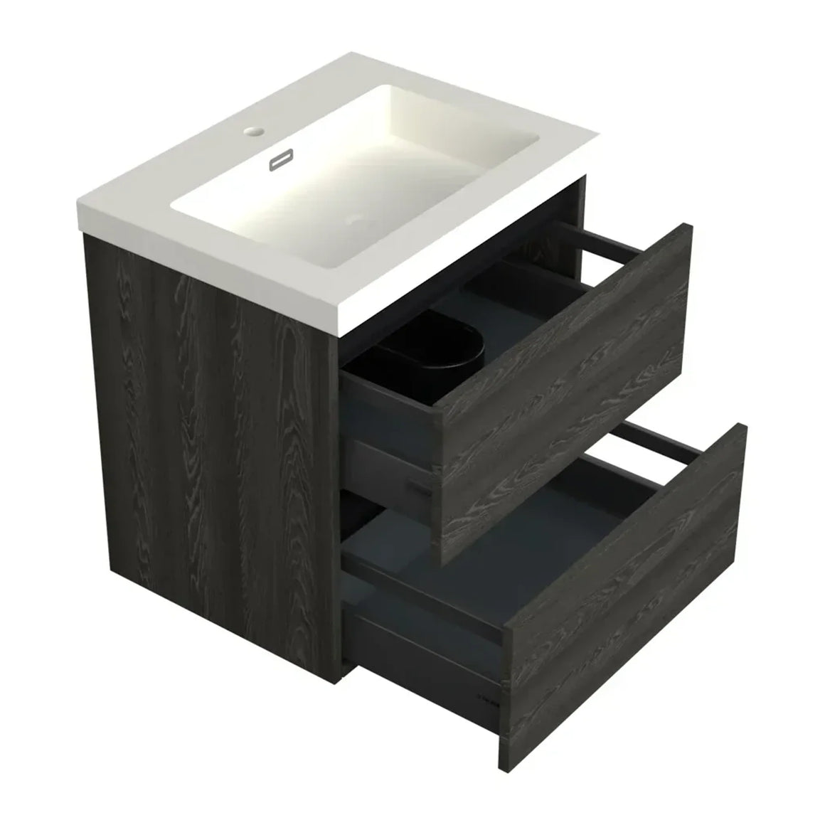 DutchLine Badmeubel Onderkast – Lumiere – 60x46cm – 2 Lades – 1 Uitsparing