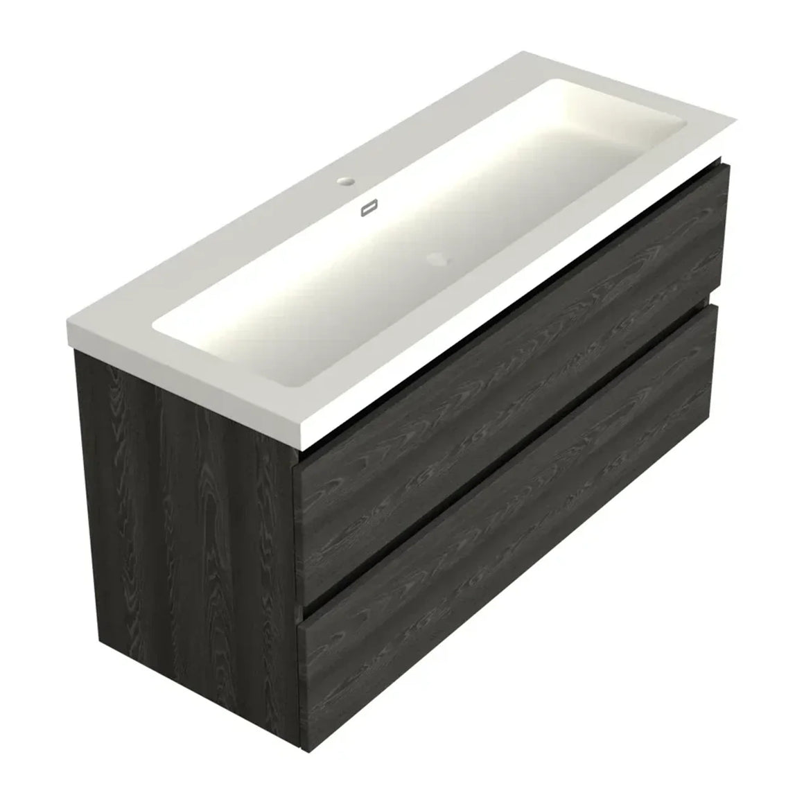 DutchLine Badmeubel Onderkast Midden – Lumiere – 120x46cm – 2 Lades – 1 Uitsparing